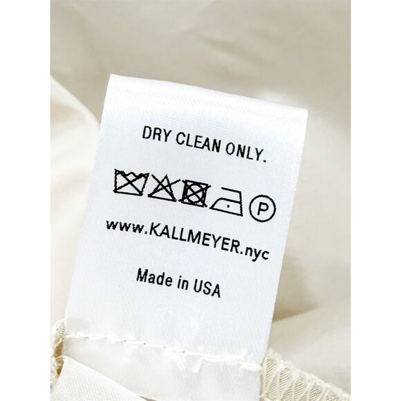 KALLMEYER Norene Top in Silk Taffeta in Ivory NWT M - Picture 6 of 7